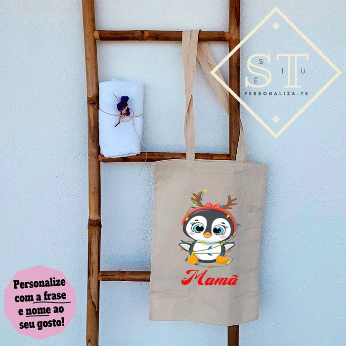 Saco Natal Pinguim Mãe